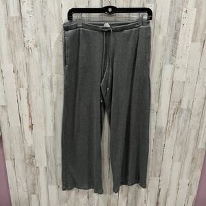 Hollister Sleep Gray Ribbed Cozy Low Rise Baggy Lounge Drawstring Pants Small